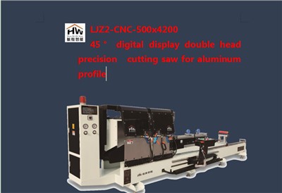 What is the working principle of an aluminum double head cutting saw?